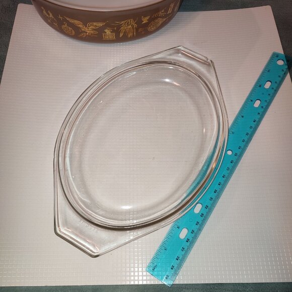 Pyrex Early American 043 1 1/2 quart with Lid 943 C14  Vintage Collectible - Picture 8 of 14